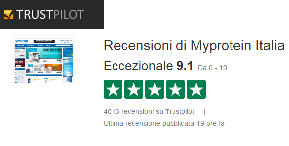 Recensioni Myprotein Recensioni integratori Myprotein